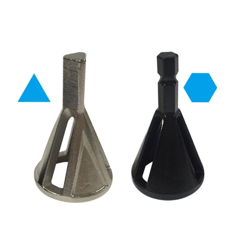 High Speed Steel Hexadecimal Shank Deburring External Chamfer Tool Achieve Clean and Polished Results for DIY Project