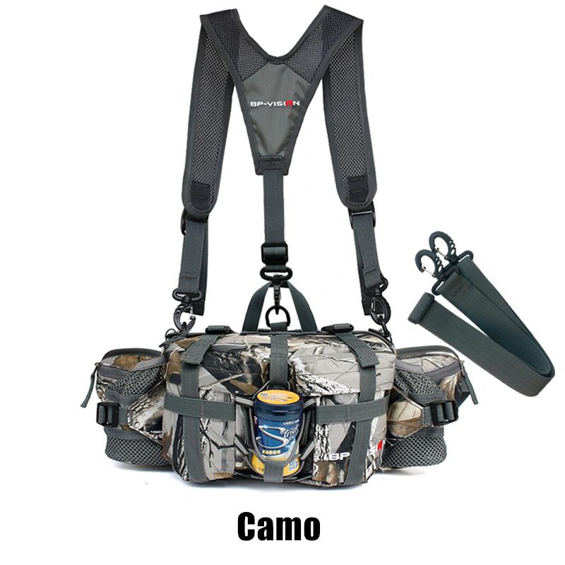 Outdoor turistika pasová taška Vodní cyklistický batoh Sportovní horská láhev Vodotěsný nylon Camping Mochila Turistika Příslušenství Lov