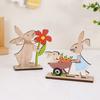 Easter Wooden Rabbit Ornament Cute Standing Bunny for Spring Easter Home Table Decoration Party DIY Crafts Kids Favors Gift 2026