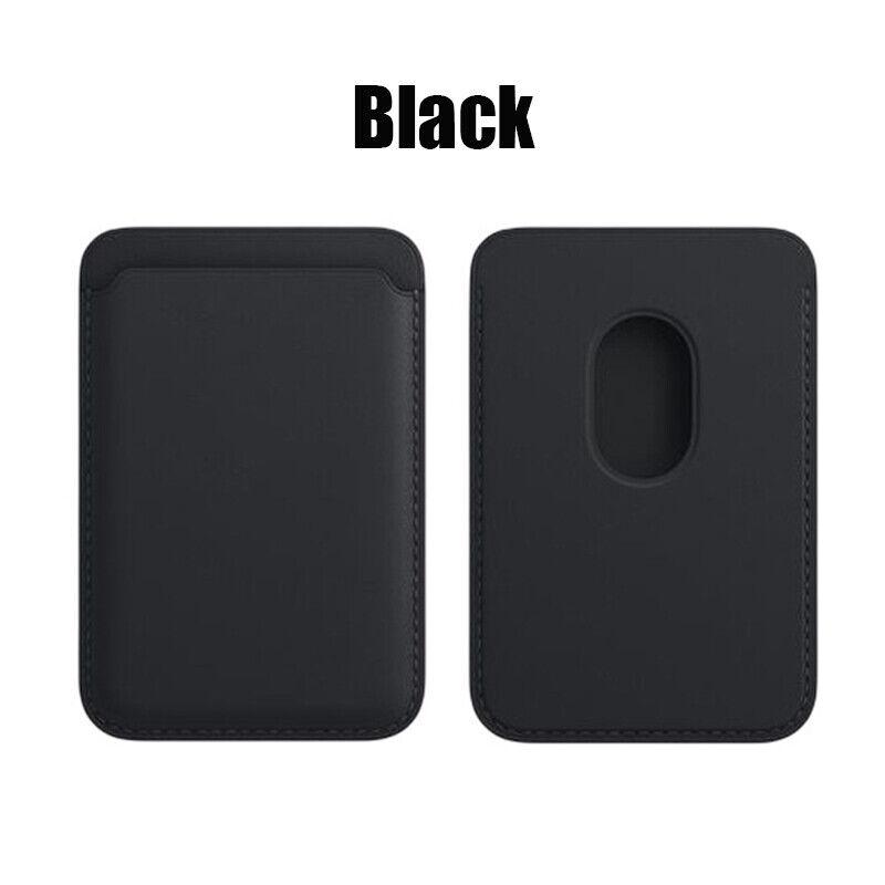 Leather Wallet Case For iPhone 15 Pro Max Magsafe Wallet Leather Compatible For iPhone 14 13 12 Card Holder with MagSafe Magnet чёрный