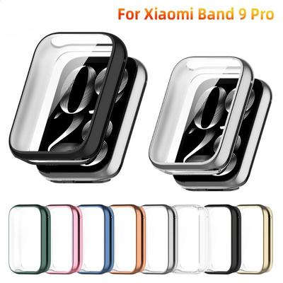 Screen Protector Case for Xiaomi Mi Band 9 Pro Soft TPU Face Cover All-Around Protective Bumper Accessories for MiBand 9 Pro