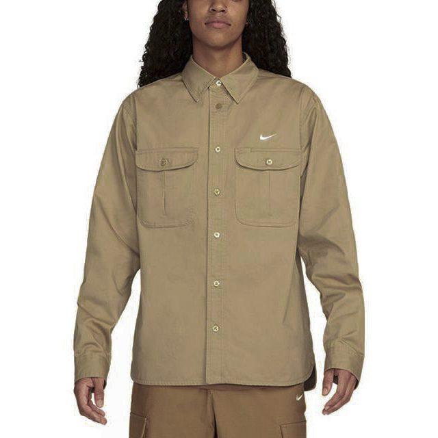 Nike Polo Shirts Men's Khaki Polo Collar Moderate Straight Fit DQ6288-247