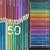 Roleness Metallic Colored 50 for Kids and Coloring Metal Professional Soft Pencil Sharpener Included Pencils, Colors, Oil-Based, Adults, Books,