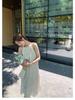2026 Elegant Korean-Style Lightweight Seaside Spaghetti Strap Beach Dress