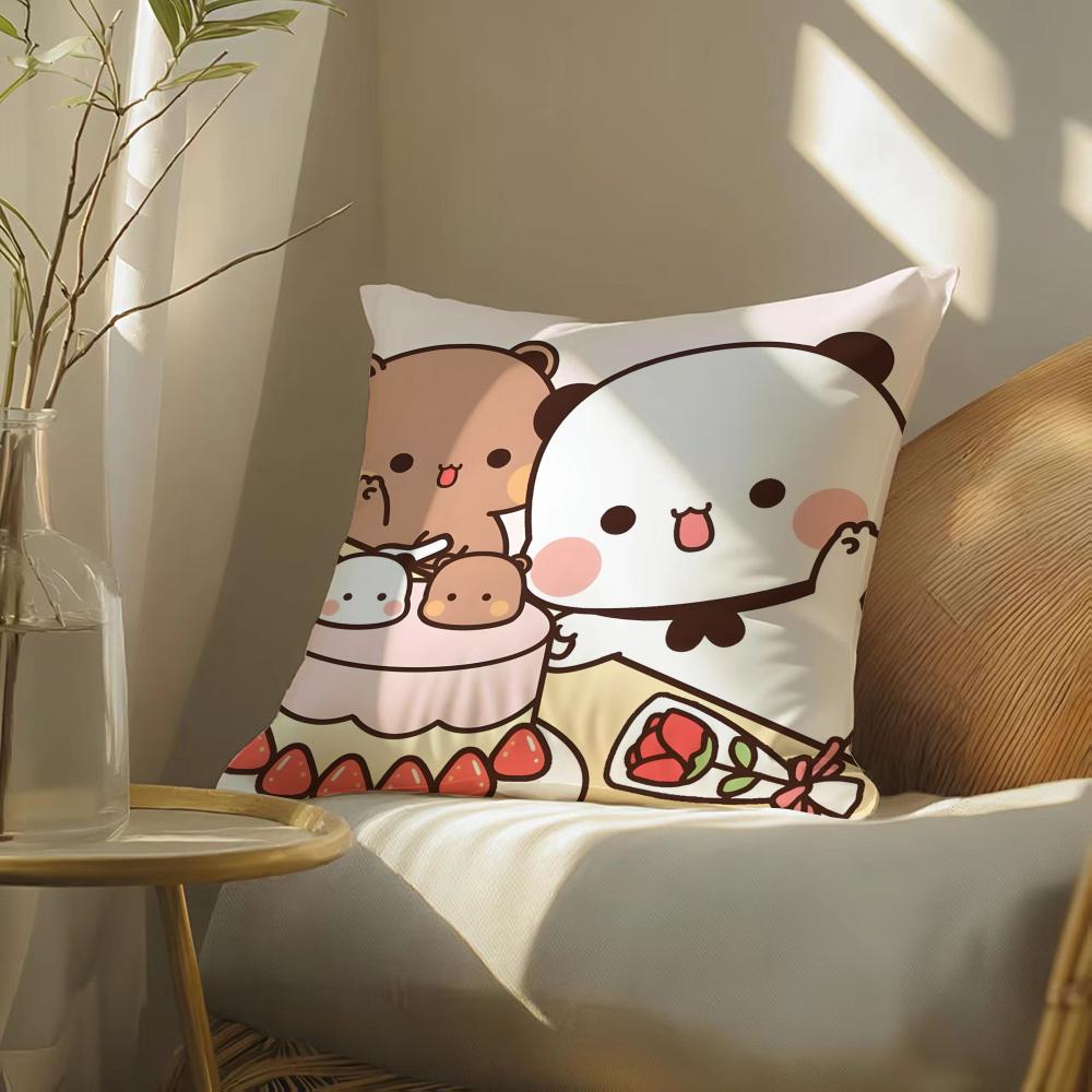 Popular Home Cartoon Bubu  Dudu Cute 3 Pillow Case DoubleSided Plush Sofa Cushion Covers Organic Breathable Invisible Zipper