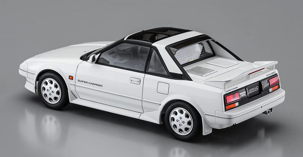 Hasegawa Historic Car Series Toyota MR2 Late Model Supercharger Bar Plastic Model HC45 1/24 (AW11) G-Limited (T Roof)