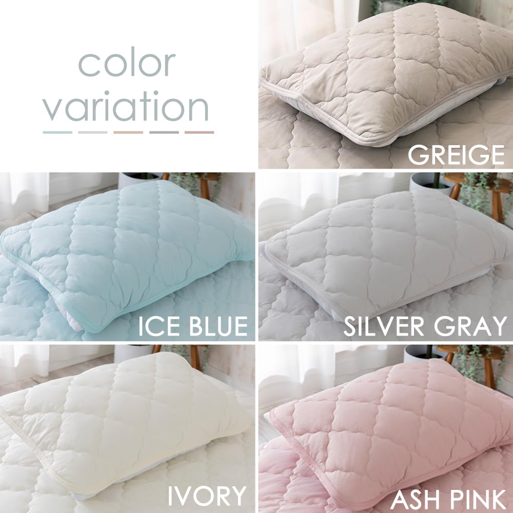 IRIS PLAZA Cooling Pillow 43 X 63 Supple Material X Soft Antibacterial Machine Super Ash Pad, Cm, Q-MAX 0.461, Moisture-Wicking & Quick-Drying, Touch,