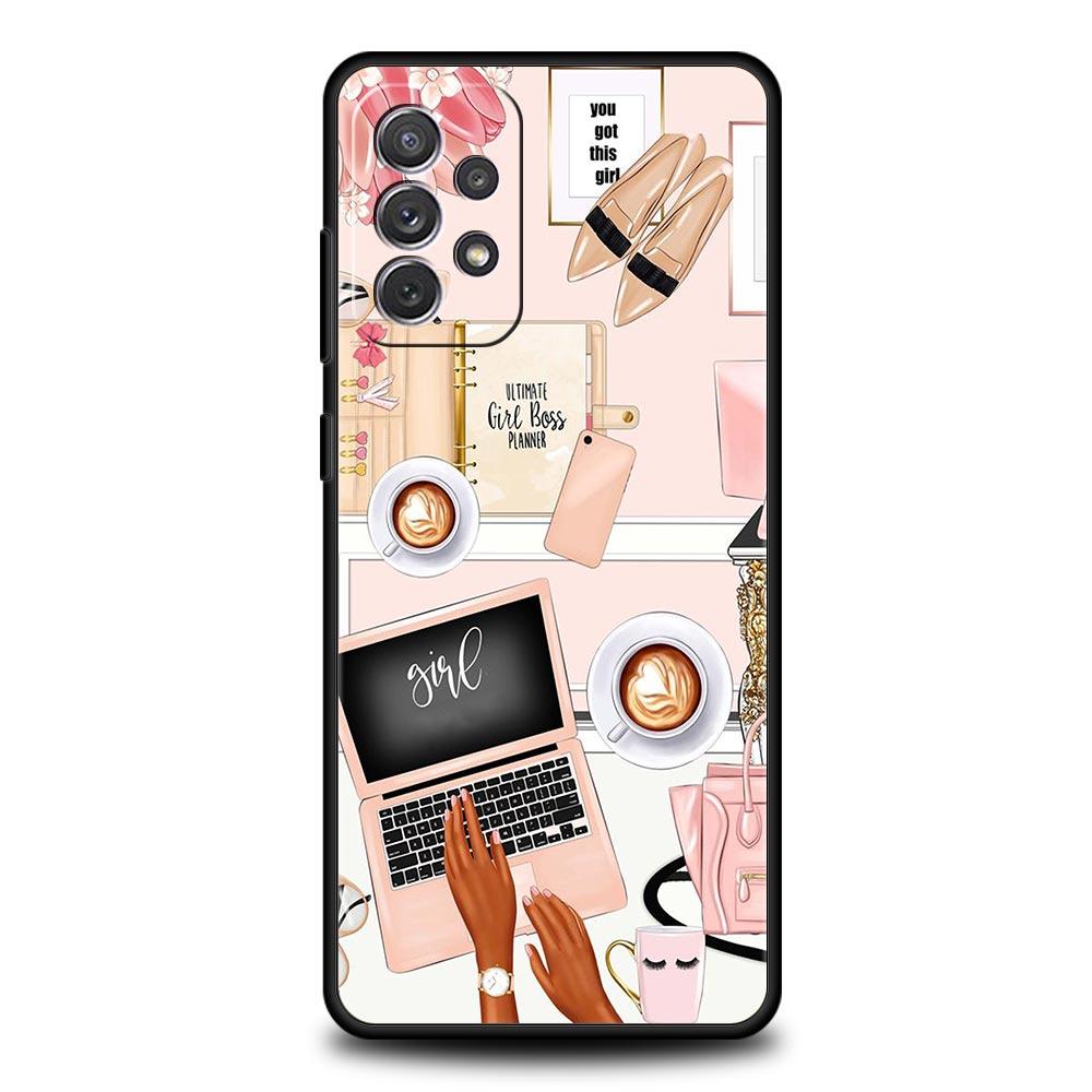 

High Heels Girl Woman Phone Case For Samsung Galaxy A17 A07 A55 A35 A25 A15 A05 A33 A31 A23 A21s A13 A41 A73 A53 A51 A715G Cover Samsung A52 5G