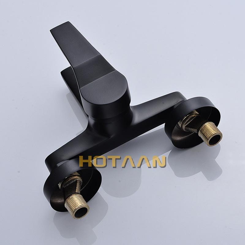 . Black Finish New Wall Mounted shower faucet Bathroom Bathtub Handheld Shower Tap Mixer Faucet  YT-5339-H