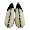 MIUMIU Crystal Bijou Leather Leather Slip-on Black Leather Used