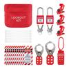 Lockout Tagout Kit - Safety Lockout Padlocks Loto Hasps Lockout Tagout Tags Loto Locks Set Electrical Lock Out Tag Out Kits 4