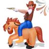 Inflatable Cowboy Costume ON Horse Wild West Costume FOR BALL Carnival J II 15 E
