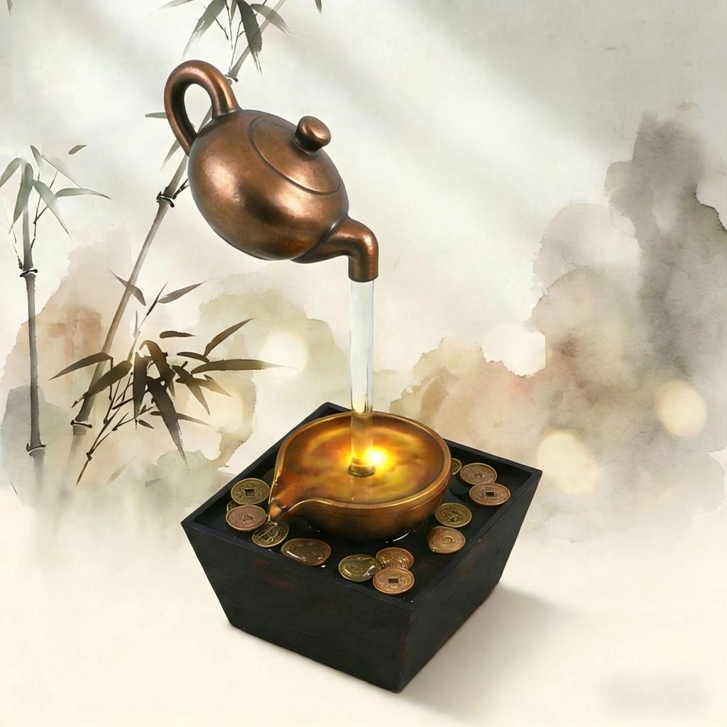 Desktop Water Fountain: Wealth-Attracting Home & Office Decoration