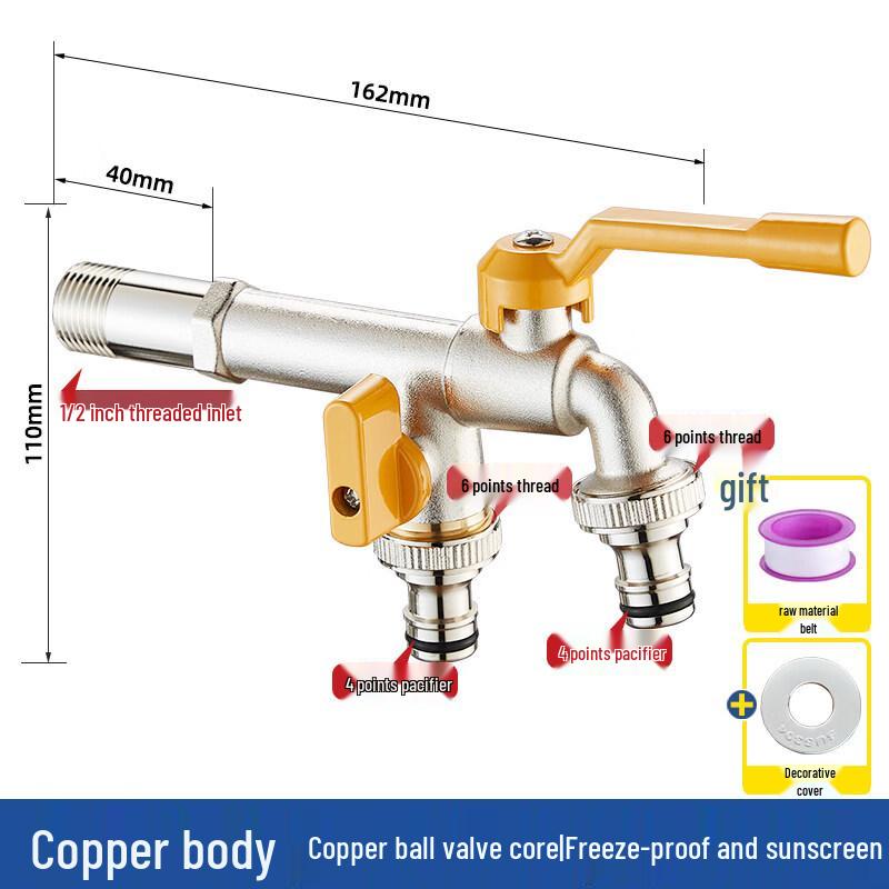 

TLXT Extended Outdoor Anti-freeze Dual-Outlet Faucet