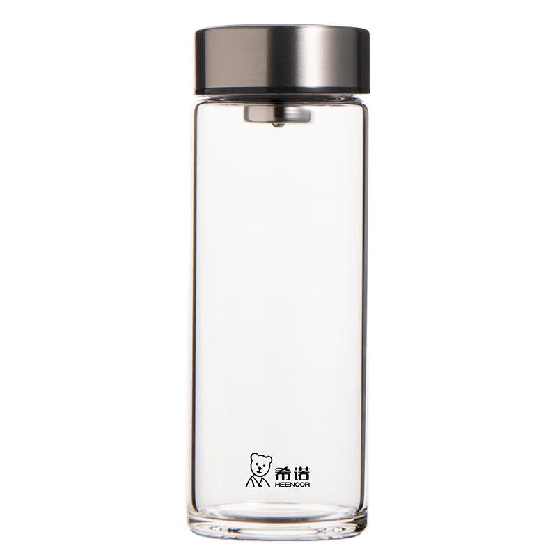 Heenoor Portable Single Layer Glass Tea Cup
