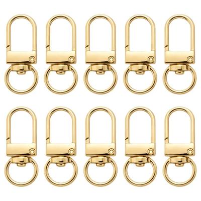 5-100 Pièces Attaches Mousqueton en Alliage Fermoirs Homard Porte-clés Fournitures pour Porte-clés DIY Collier Bracelet Accessoires Fournitures Accessoires
