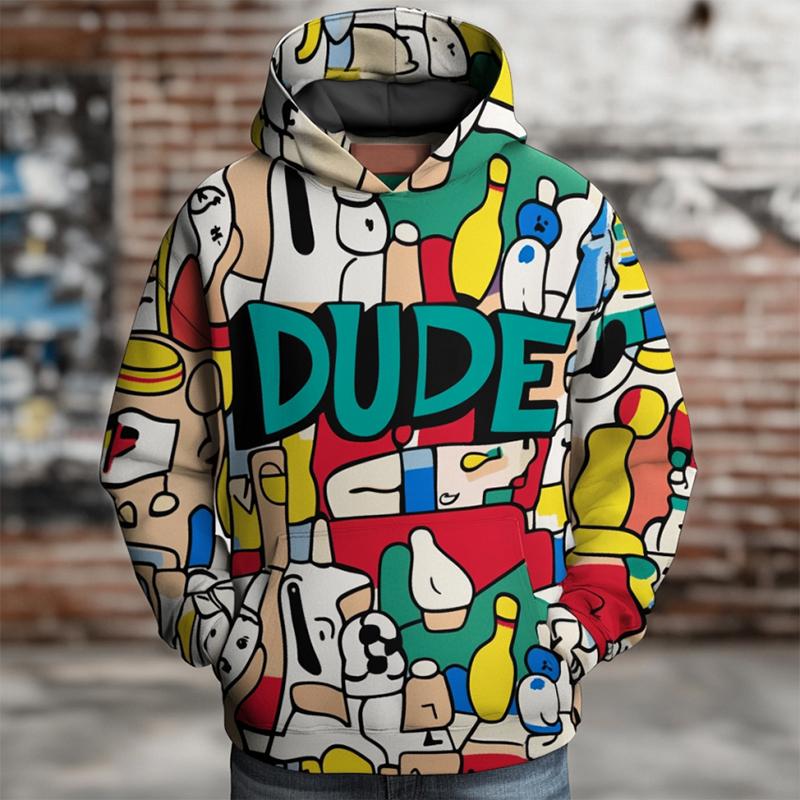 

New Graffiti Graphic Men s Hoodie Harajuku Tops 3D Fashion Unisex Sweatshirt 2024 Autumn Hip Hop Oversized Casual Clothing Coat 6XL