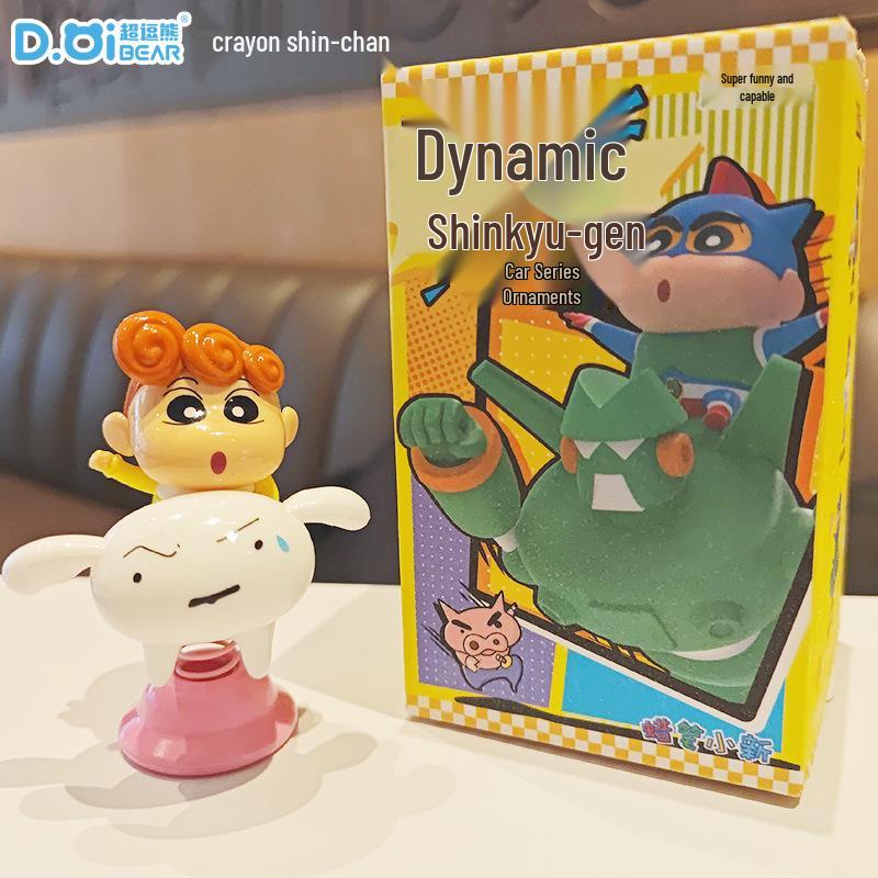 Crayon Shin-chan Trendy Anime Toy: Cute Desktop Car Ornament & Home Decoration Blind Box