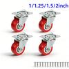 1Pcs Universal Caster Wheel Heavy Duty Swivel Caster Capacity Wear Resistant PVC Industrial Castor Wheel Furniture Wheels Caster