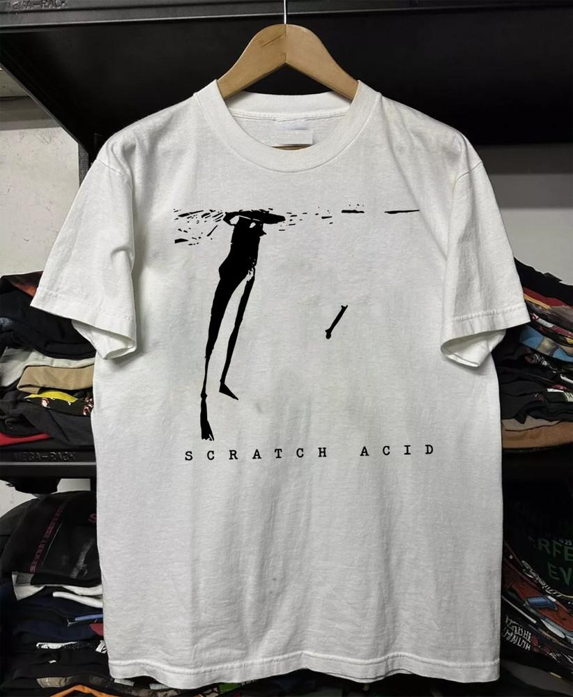 Scratch Acid Band T SHIRT white all size s -5xl KN473 Unisex T-Shirt S