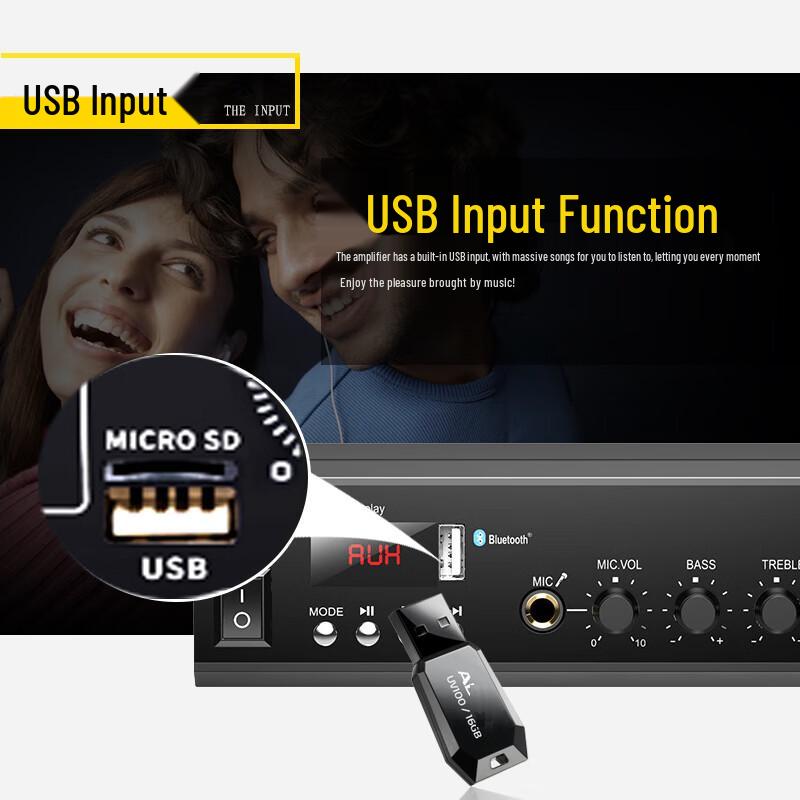 Amplificatore di Indirizzo Pubblico Bluetooth a Tensione Costante Hyundai Spina CN (adattatore incluso)