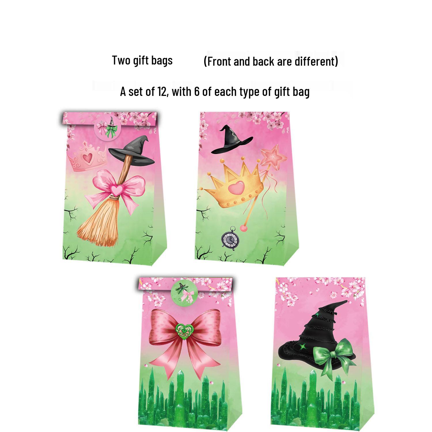 In Stock: Bad Witch Kraft Gift Bag for Birthday or Festival Party Decorations