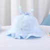 Heart Print Infant Bucket Hat Bow Toddle Fisherman Hat Sweet Baby Sun Hat  Girls