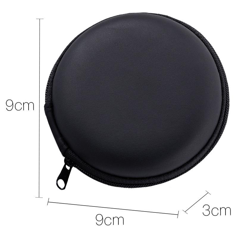 

Mini Zipper Hard Headphone Holder Case Earbuds Pouch Box Key Coin Purse Earphone Holder Box Case USB Cable Organizer Storage Bag