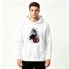 Men's Printed Pullover Hoodie Anime Character Graphic Casual Long Sleeve Sweatshirt for Daily Wear