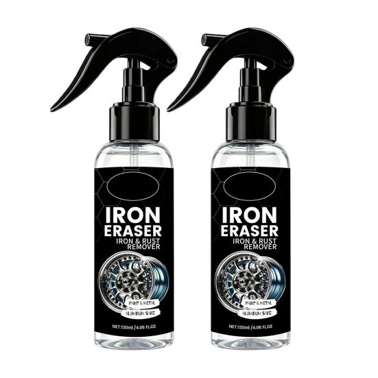 Yousheng Iron Remover Spray for Cars, Rust Remover for Wheels Brake Dust, 120ml Metal Cleaner for Auto Paint, Fast Dissolve Rust Stain