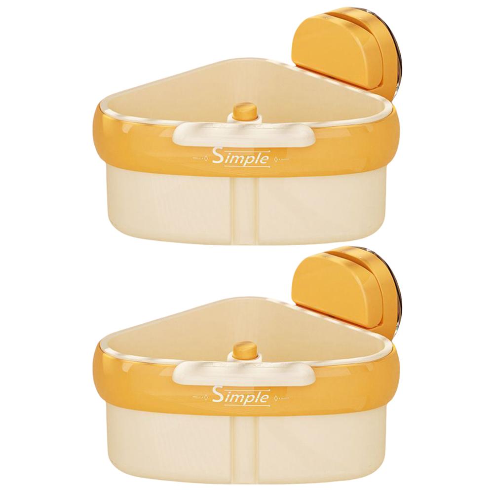 1-2PCS Suction Cup Sink Drain Basket Household Fruit Washing Filter Basket Kitchen Triangular Sink Strainer For Food Waste