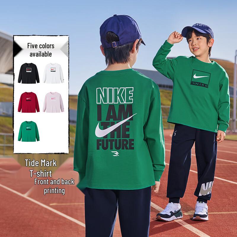 Nike Kids  Cotton Long-Sleeve T-Shirt L