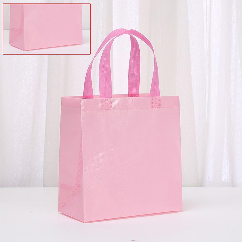 Colorful Shopping Bags 5Pcs Non-Woven Fabric Gift Bag Colored Hand-Held Bags Wedding Party Decoration Gift