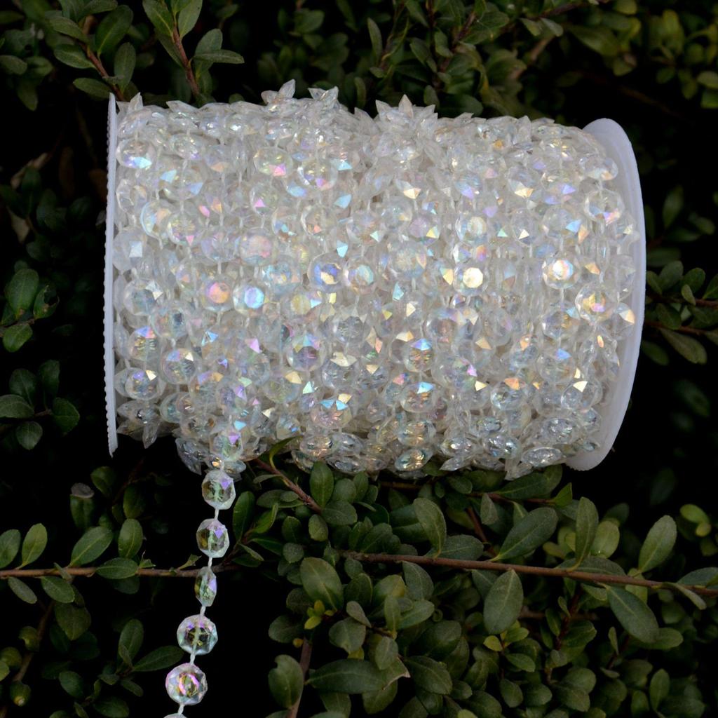 Snowflake Sunflower Floral & Pearl Chain Beads for DIY Wedding Decoration