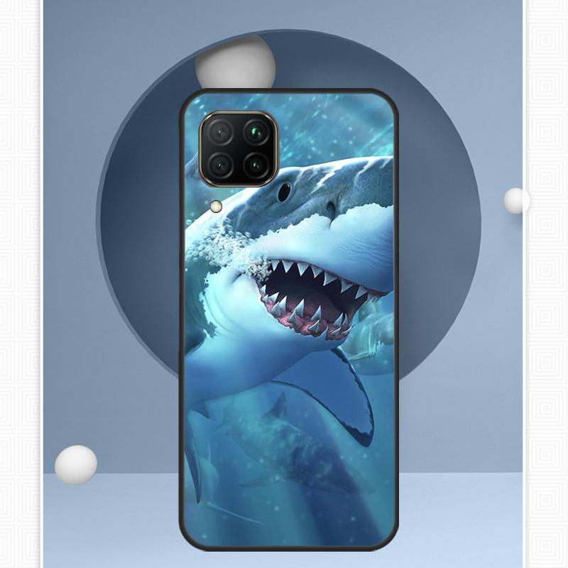 Ferocious Shark Animal For Huawei Nova 12i 12s 11i 8i Y91 Y60 Y70 Y72 Y90 Y61 9 10 SE P20 P40 Lite P30 P60 Pro Case