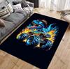 One Neon Graffiti Dinosaur Truck Rug Non Slip Machine Washable Living Room Kids Room Playroom Entryway Mat Home Decor Carpets