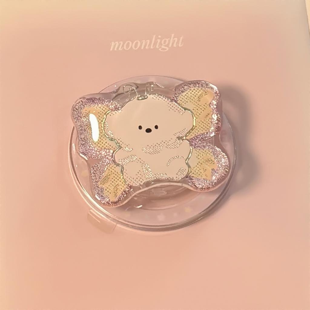 Suitable for Gilded Color Illustrations Magsafe Magnetic Stand Personalized Cartoon Phone Airbag Stand Retractable and Portable