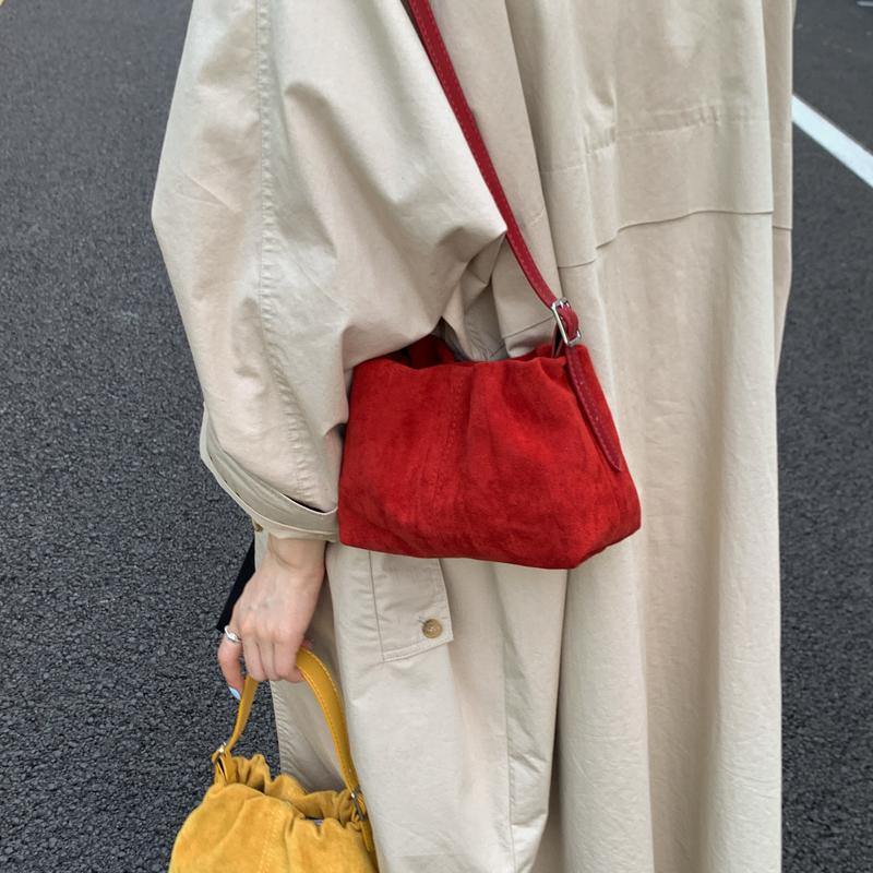 Fashi Solid Color Hasp Suede Square Shoulder Bags for Women 2026 High Quality Simple Popularity Temperament Commute Handbags