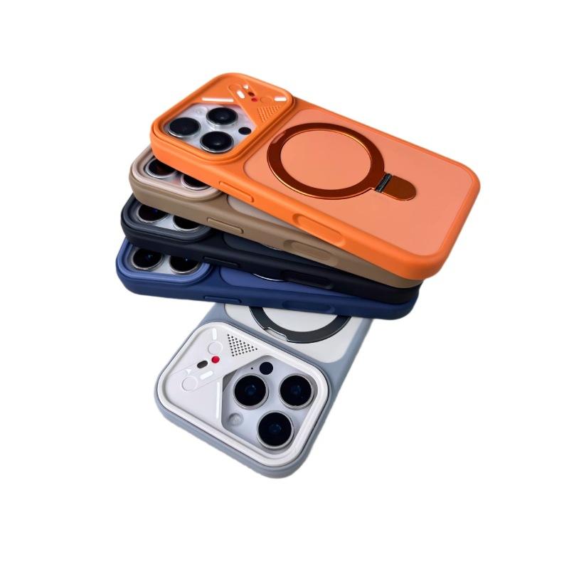 Yadun Contrasting Color 360 Rotating Magnetic Suction Bracket Is Suitable for Apple 17 Mobile Phone Case iPhone16promax Skin Grinding