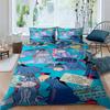 (Pimpi) Set Biancheria da Letto, Copripiumino con Stampa 3D di Cartoni Animati, Morbido e Confortevole, Misura King Size, Adatto come Regalo per Ragazzi e