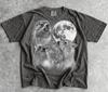 Camiseta Gráfica de Damán de Roca Luna Llena, Camiseta de Mamífero Celestial, Algodón Comfort Colors