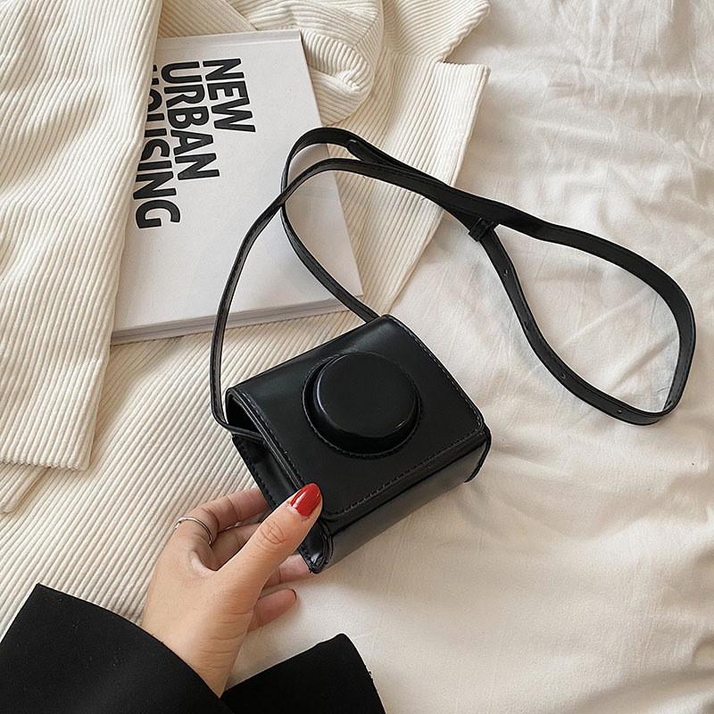 

Adorable Mini Childrens Camera Bag Pu Leather Retro Style For Boys And Girls Daily Use