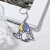 Rotatable Egg Cat Keychain Pull Play Bag Pendant Gifts Cartoon Cat Trick Play Egg Toy