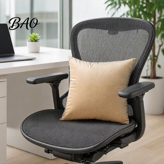 Fluff Treated Pillowcase Solid Color Velvet Pillow Cover, Soft Plush Throw Case, 17.7x17.7 Inch Office Cover Smooth Cushion for Sofa, Bed, Office,