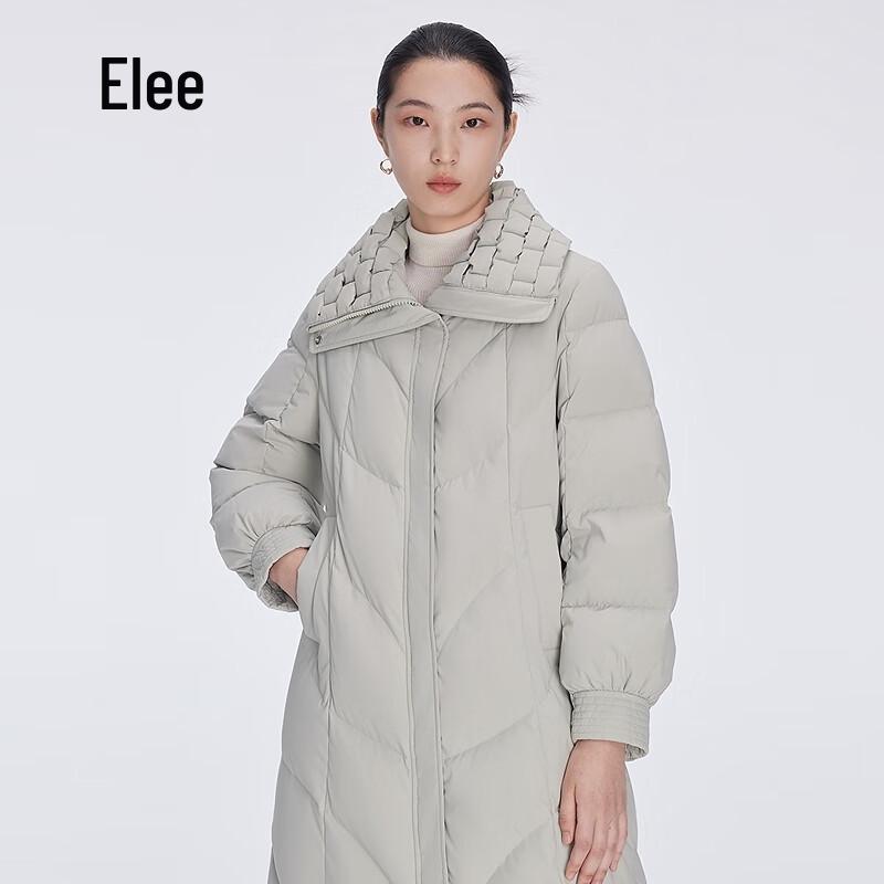Aililai Women's Long Lapel Duck Down Jacket