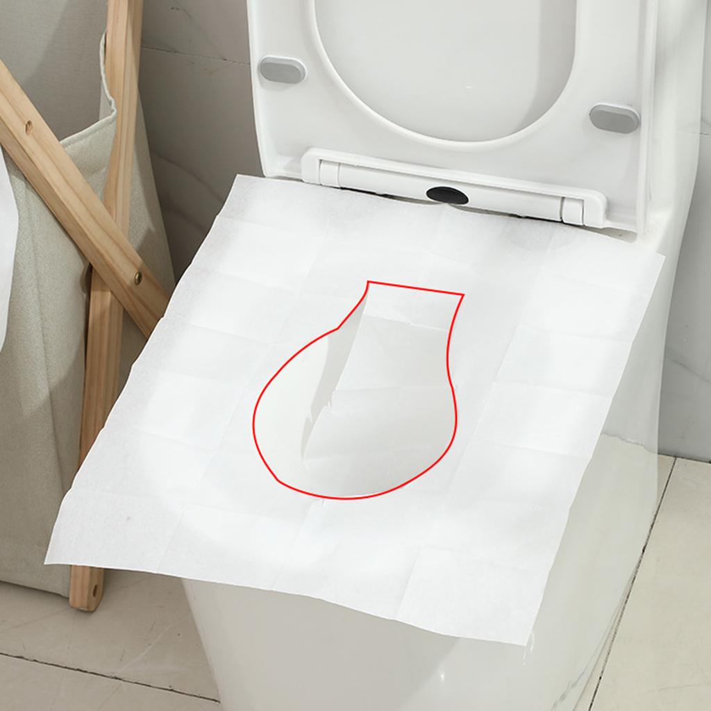 10Pcs Toilet Seat Covers Paper Flushable Flushable Paper Toilet Seat Covers for Adults Kids Potty Training Accessories