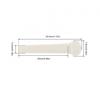 6pcs/lot White ABS Plastic Top Black Dot Acoustic Guitar Bridge Pins