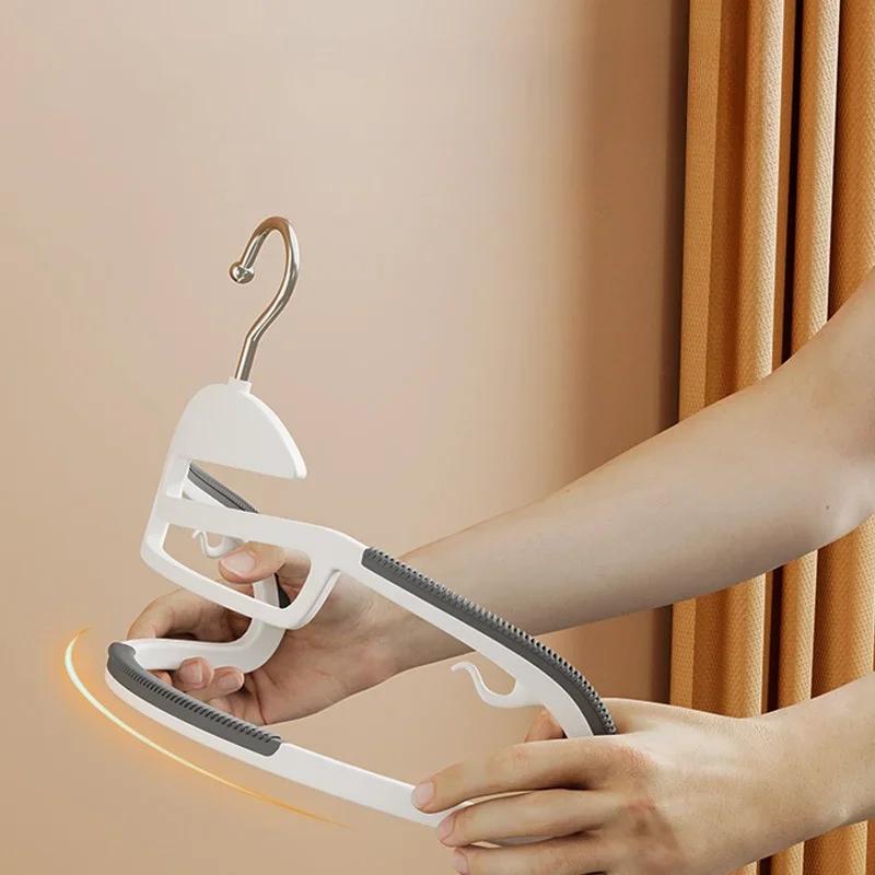 Non-Slip Clothes Hanger No Trace Clothes Hanging Wet and Dry Household Hangers Dormitory Bedroom Special Storage Clothes Hanging