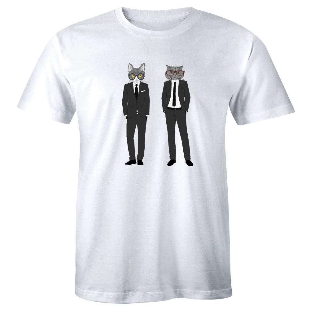 Funny Cats in Tuxedos Men s T-Shirt Cat Animal Pet Lover Shirt 2XL
