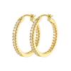 Zirconia Oval Earrings for Women, Gold & Silver Versatile Luxury Hoops, Fashionable Cross-Border Ear Studs
